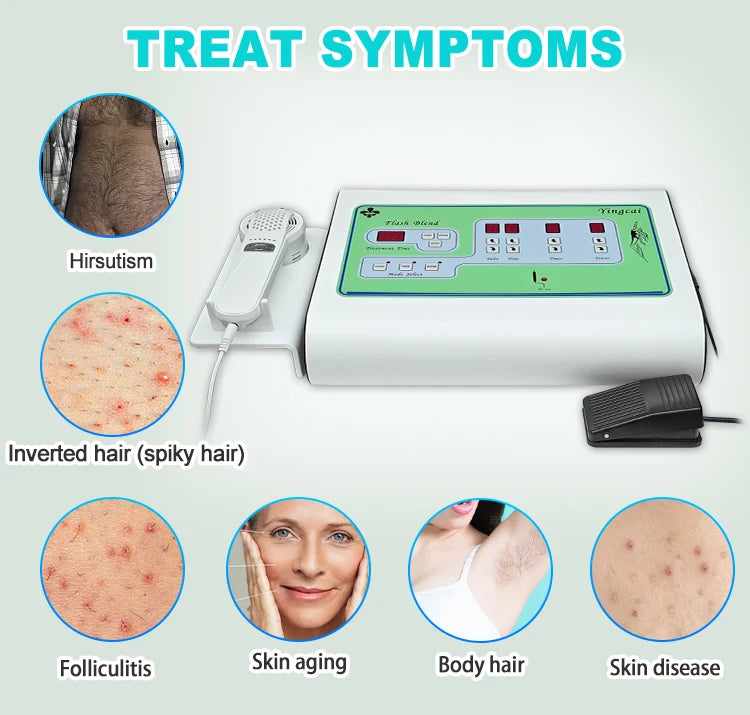 2025 Portable Electrolysis Epilators Removal Device Painless Electrolysis Machine Electric Needle Hair Removal for Men