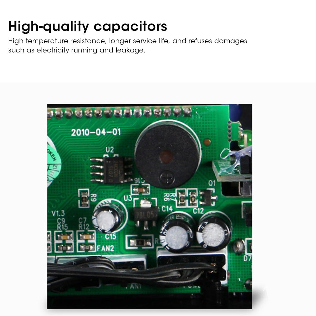 CPU Fan Controller Fan Controller STW‑6041 Fan Controller for Computer CPU Multifunctional 4-Channel Front Panel LCD Display