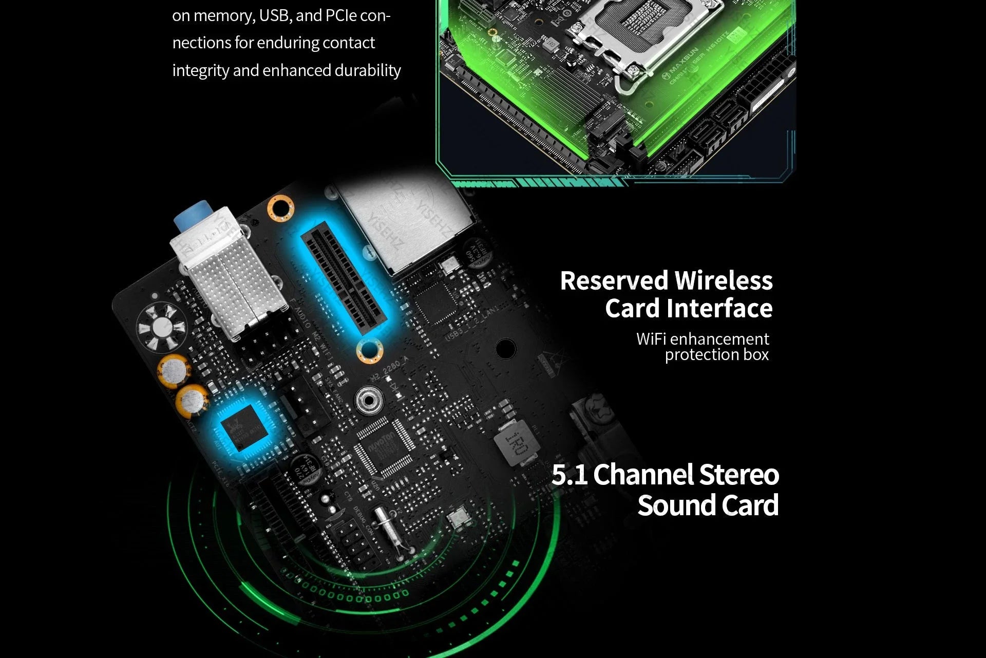H610 ITX Motherboard Set With Core 12th/13th Gen CPU 2*16GB 32GB 3200Mhz DDR4 Memory Support 2LAN MS-Challenger DIY Kit