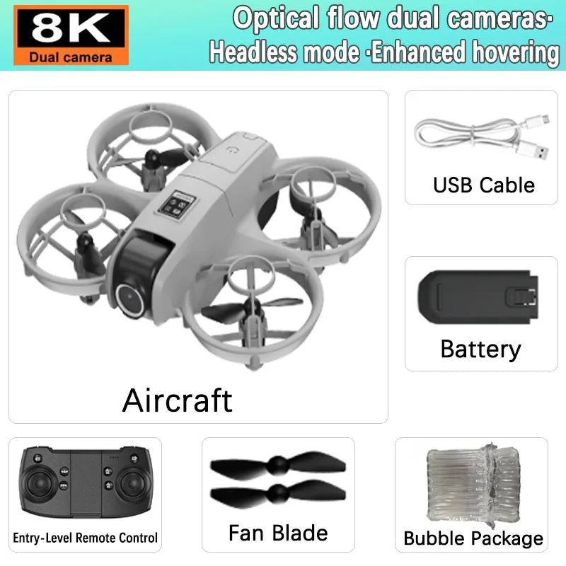 2026New Dual Camera Drone YP6 Aerial Photography Aircraft 5GWIFI Brushless Motor Remote Control Optical Flow Hover Aircraft Gift