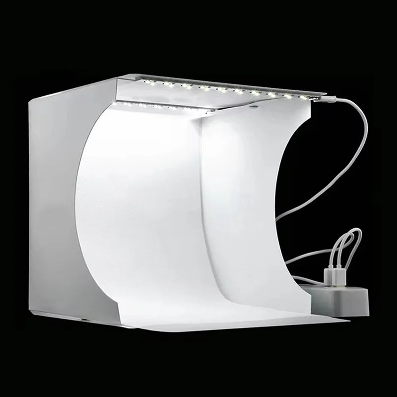 Photography LED Light Room Photo Studio Light 6 Color Backdrops Photobox For DSLR Camera Portable Folding Photobox Photography
