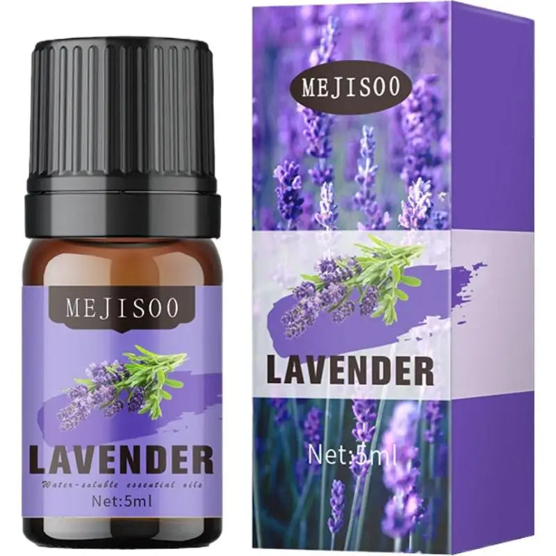 12 Flavors Essential Oils For Aroma Diffuser AirHumidifier Home Water-soluble Lavender Eucalyptus Lemon Bergamot 5ml