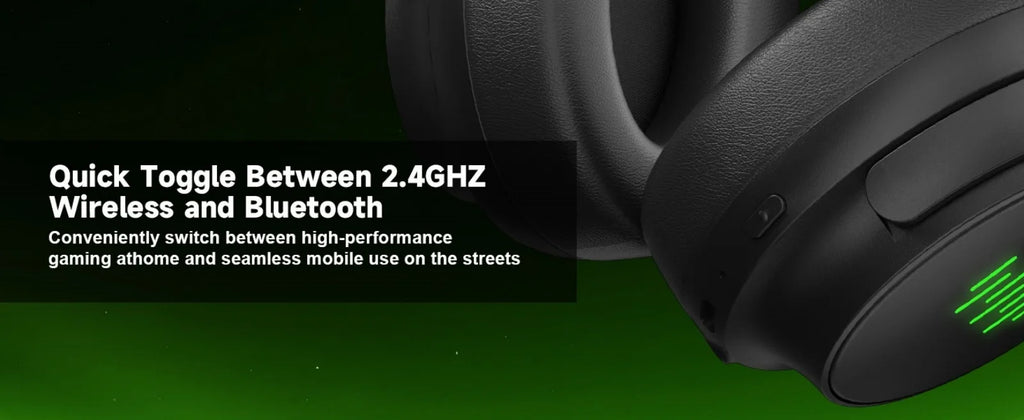 Wireless Gaming Headset for Xbox/PC/Switch Game/Chat Audio,Foldable,Detachable Mic,3D Surround Sound Plug & Play Game Headphone