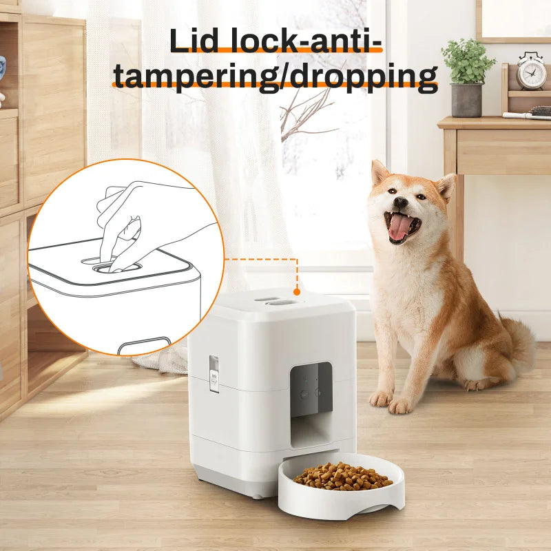 2L Automatic Pet Feeder Wifi Smart Cat Dog Food Dispenser App Controlled Slow and Quantitative Feeding for Pets Cat Accessories