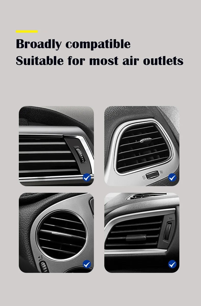Magnetic Wireless Car Charger Air Vent Clip Phone Holder For Magsafe iPhone17 16 15 14 13 12 Pro Max Fast Car Charging Stand