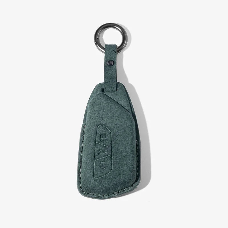 Suede Car Key Case Cover Fob Keychain for VW Volkswagen Golf 7 MK7 Tiguan MK2 for Ateca Leon FR Ibiza Skoda Octavia Kodiaq