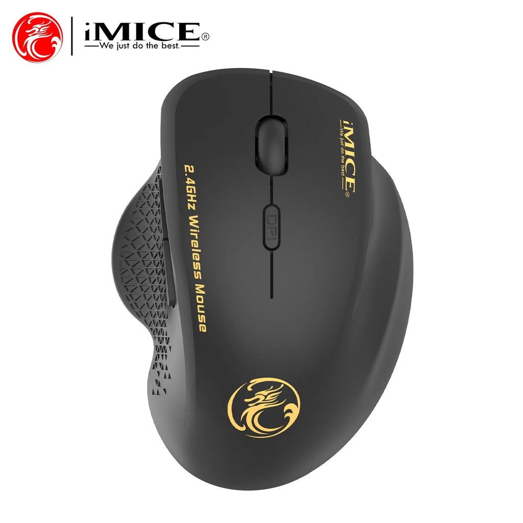 Wireless Mouse 2.4G 1600DPI Portable Gaming and Office Mouse Ergonomic Smart Power Saving for Macbook PC Gamer Laptop Win7/8/10