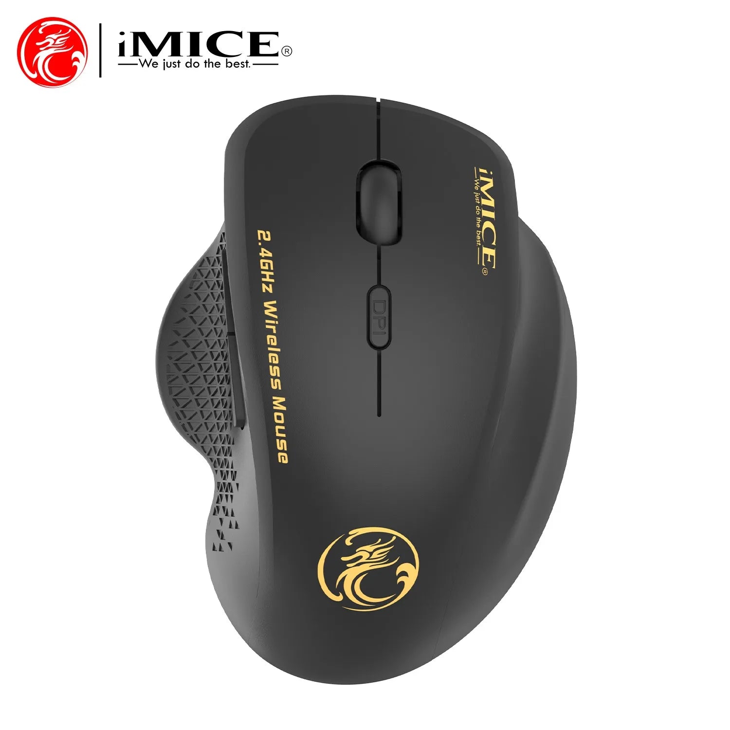 Wireless Mouse 2.4G 1600DPI Portable Gaming and Office Mouse Ergonomic Smart Power Saving for Macbook PC Gamer Laptop Win7/8/10