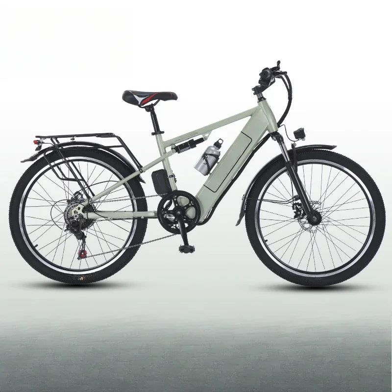 Ebike 400W motor 48V 30AH lithium battery 26-inch tire electric bicycle, urban commuting and transportation adult electric bike