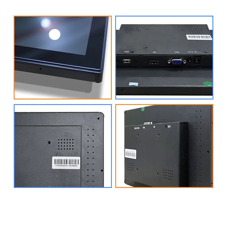 15.6 Inch 1000 Nits Flat True Capacitive Touch Screen Monitor 1920*1080 Open Frame Industrial Waterproof Display With VGA HDMI