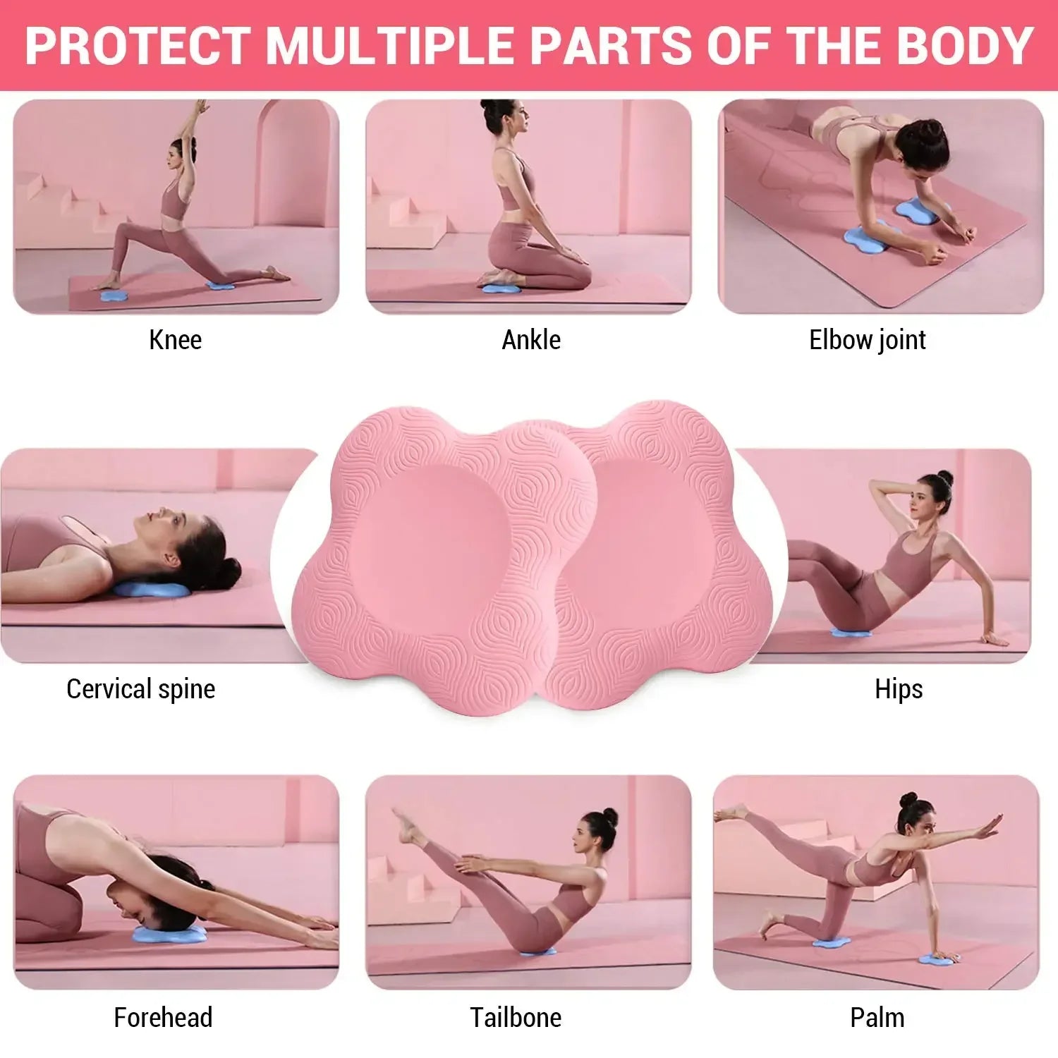 Yoga Kneeling Mat Thickened Flat Support Mat Knee Pad Portable Elbow Pad Yoga Mat Sports Fitness