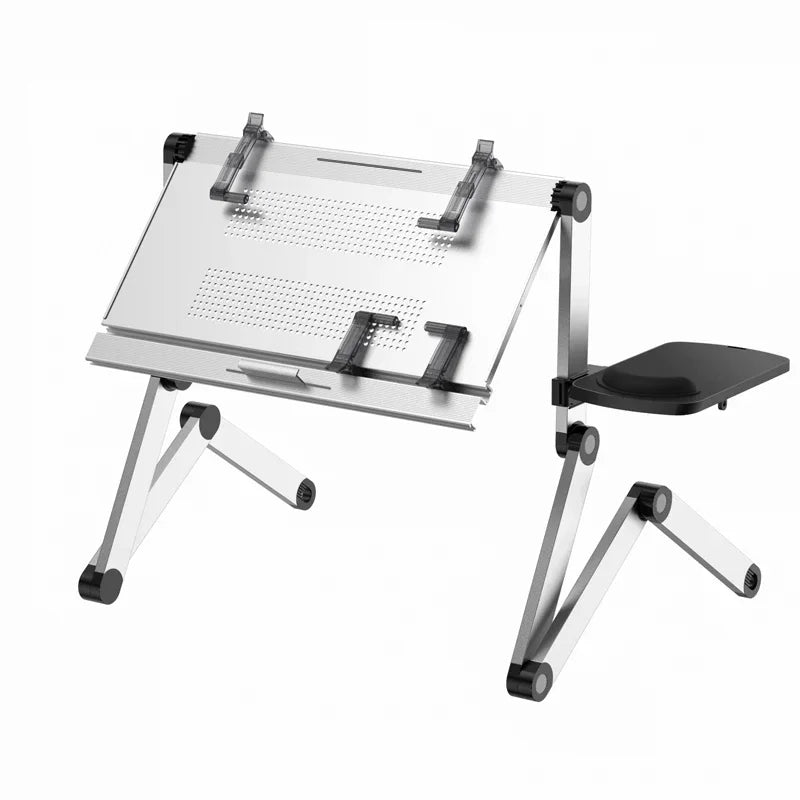 Laptop desk, foldable tablet stand, adjustable and movable