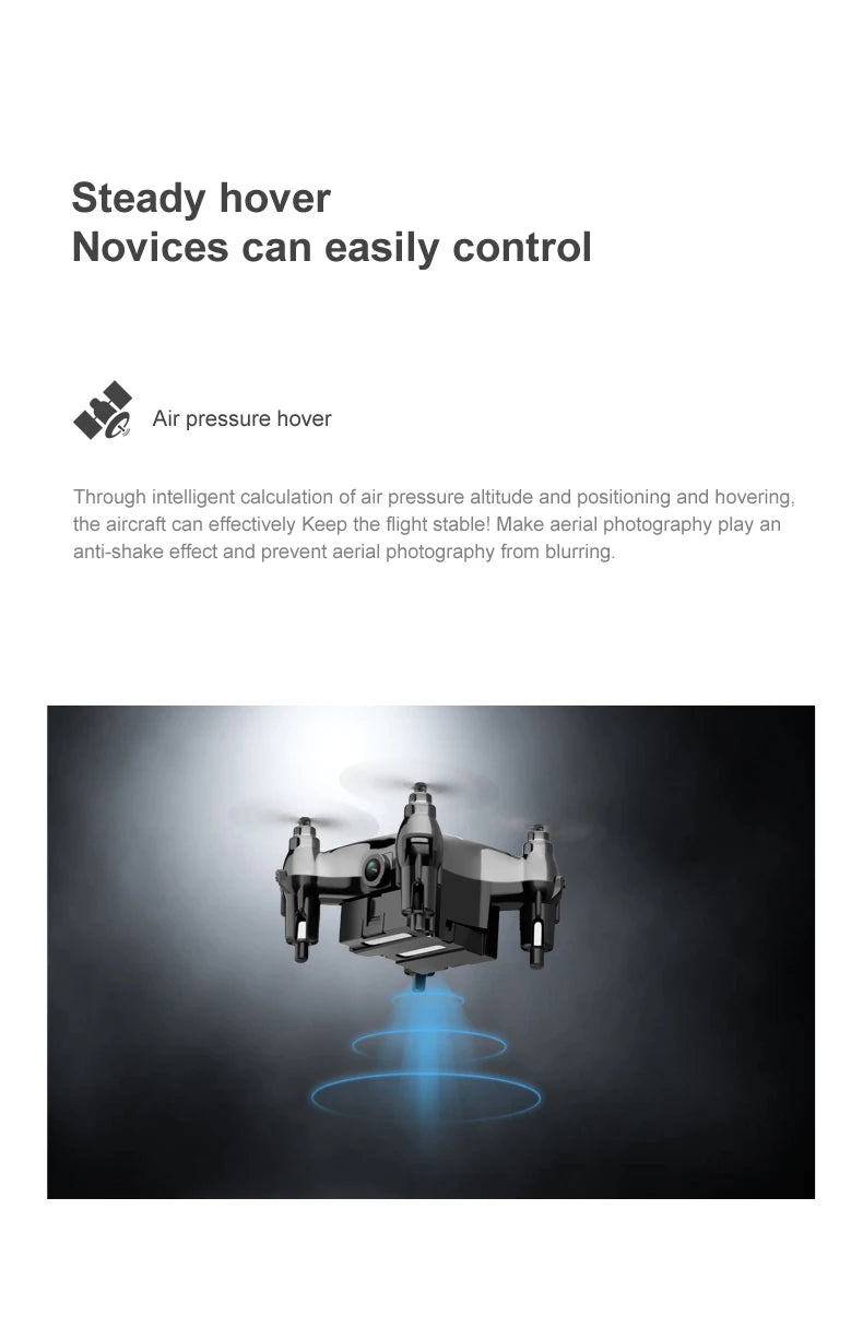Newest Mini Drone Movie Quality Photography Remote Control Aircraft Aircraft Helicopter Kid Children's Toy Gift