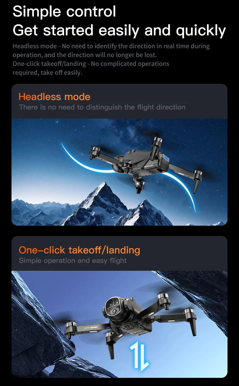H21 Drone 8K HD Dual Camera Brushless Motor WIFI GPS Professional HD Aerial Photography Remote Control Aircraft Quadcopters Toys
