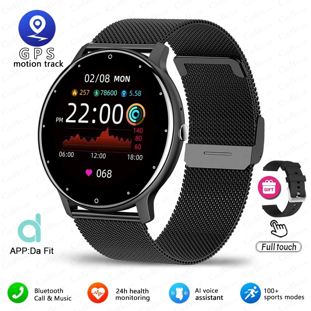 2025 New Ultra Light Smartwatch New Smart Watch Men Sports Fitness Watch Heart Rate Full Touch Screen Bluetooth Call