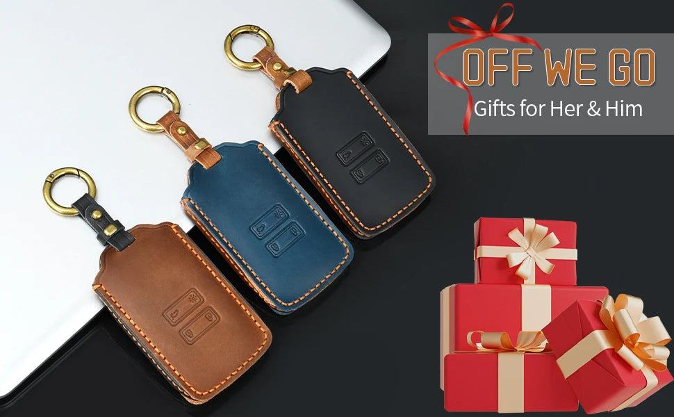 Key Fob Cover Leather Car Key Cover with Keychain for Renault Clio Espace 5 Master Bus Talisman Megane USW Fluence Duster Megan