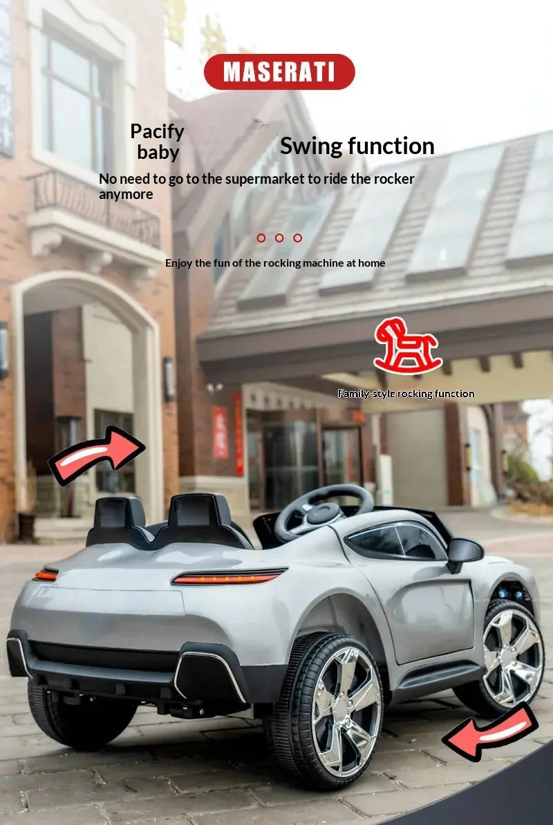 12V Big Battery 4 Drive Load 50KG New Children's Electric Vehicle Remote Control Charging Baby Toy Car Seatable Carriage