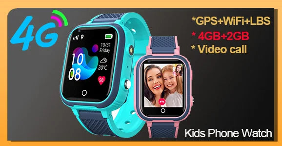 New Smart Watch Kids Position SOS Tracker Call Phone Voice Chat Photo Children Smartwatch Camera Boys Girls Gifts