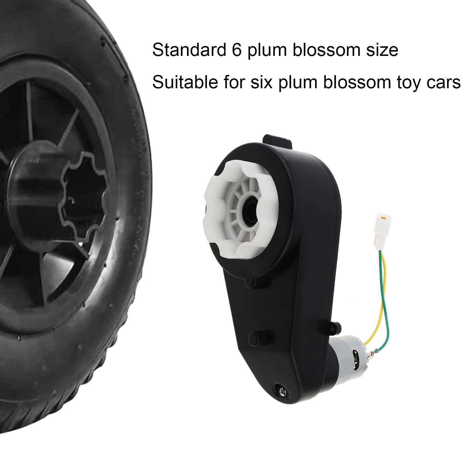 RS555 DC Motor Gearbox 24V Kids Toy Car Wheels Electric Motor High Speed Brushed Motor for Remote Control Toy Car