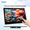 Unew 15.6" 1080P IPS Industrial Touchscreen Monitor HDMI Type-C VGA DVI for Raspberry Pi