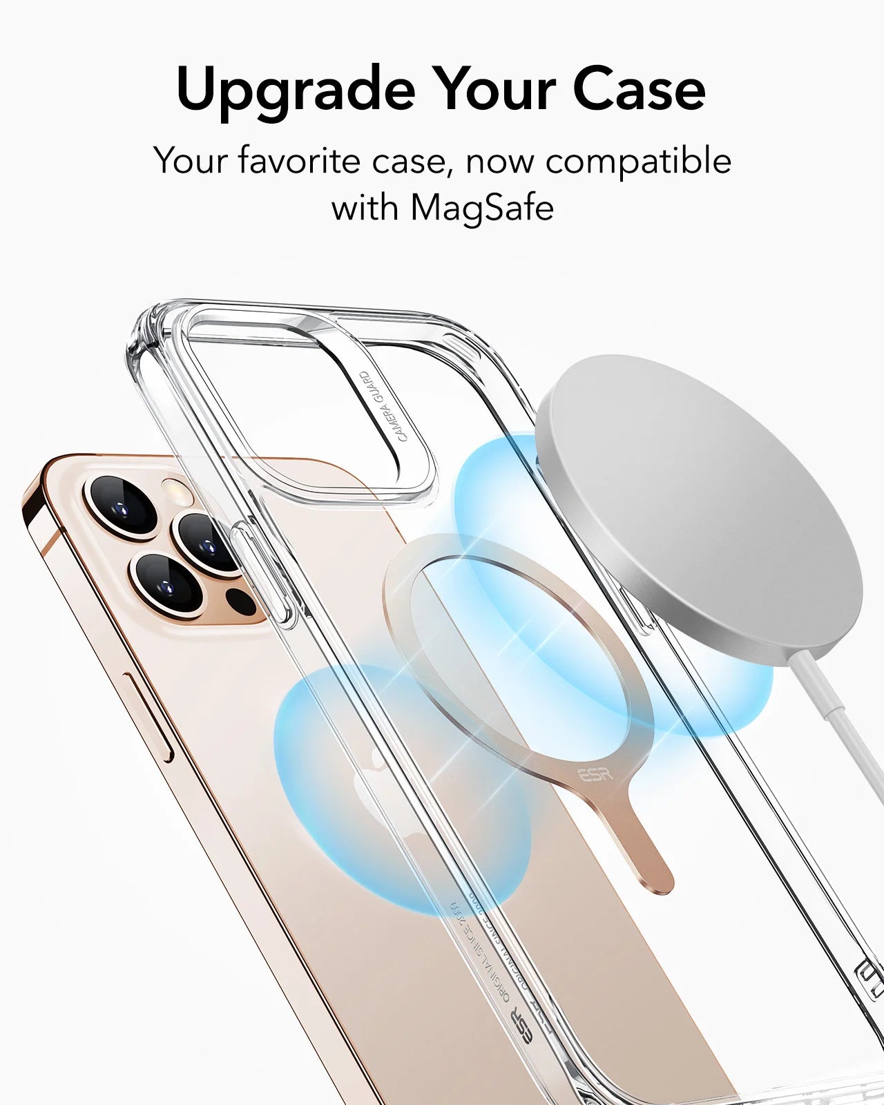 ESR for MagSafe Ring Magnet (HaloLock) Universal Magnetic Wireless Charger Kit for iPhone 16/15/14/13/12  Galaxy S23/S22/S21