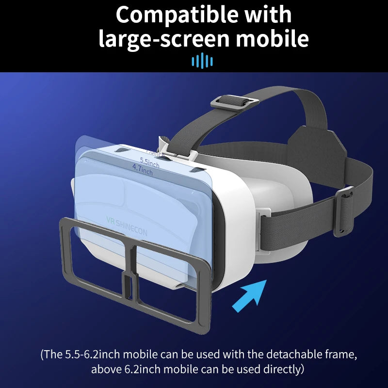 Virtual Reality VR Glasses Headset Viar Devices 3D Helmet Lenses Smart Goggles For Phone Smartphones Cell Viewer Mobile Game Set