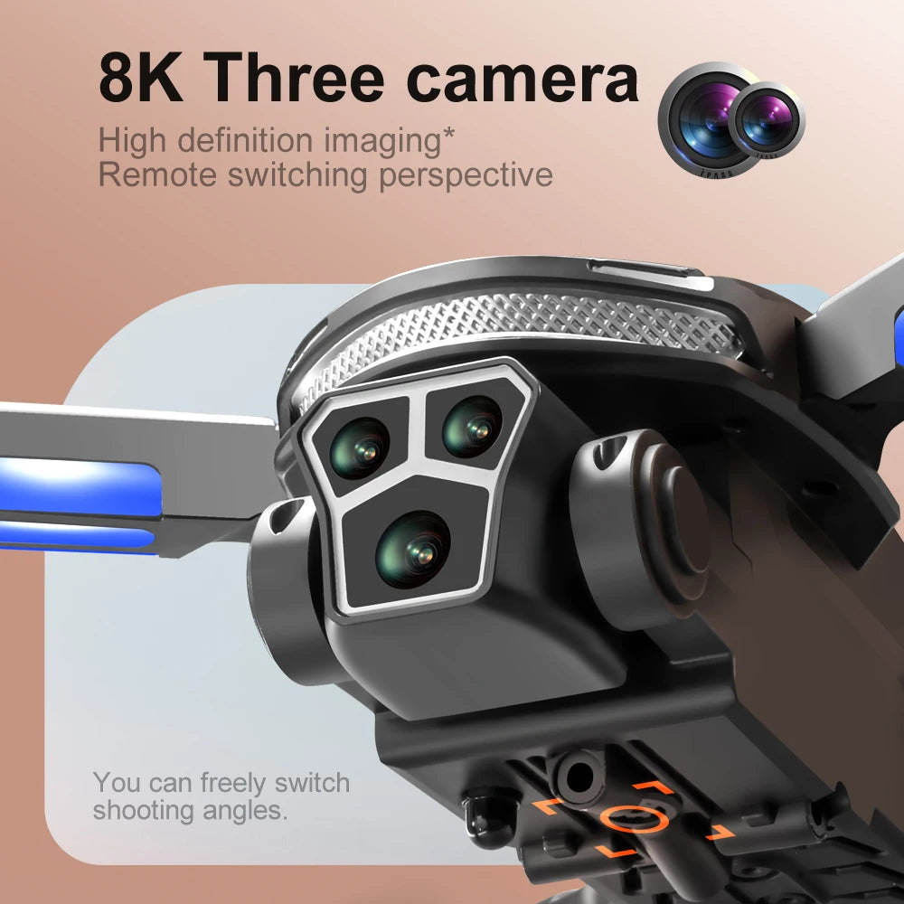 Original V888 4K Drone Three Camera HD Aerial Photography WIFI 5G Optical Localization Four-way Obstacle Avoidance New Dron