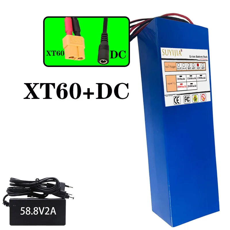 52V 14S4P 20Ah high-capacity21700 lithium-ion battery high-powerdual-port fastcharging suitable for dual-drive electric scooters
