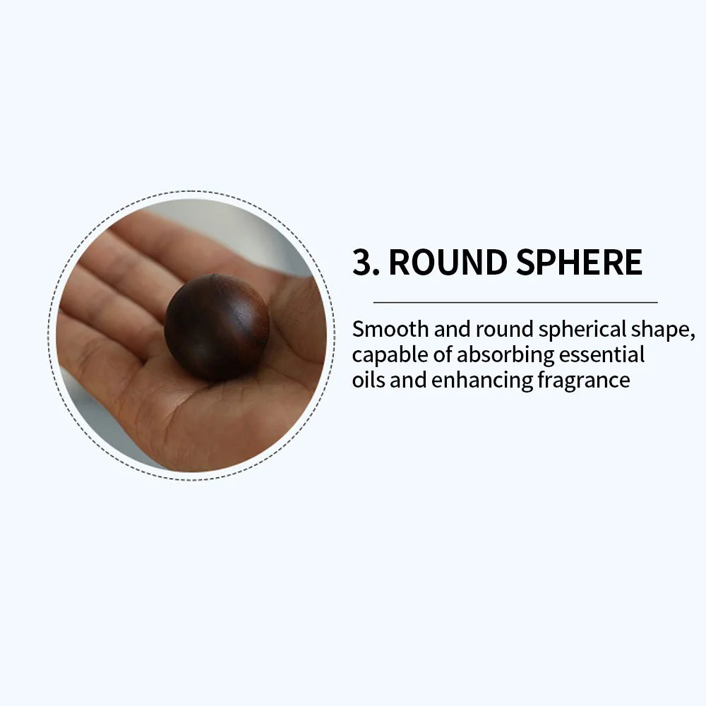 Wooden Essential Oil Diffusers - Spherical Design Natural Fragrance Dispersion Bedroom Decor Diffuser for Room Bedroom Fragrance
