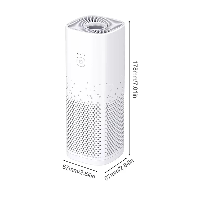 Mini Portable Air Purifier Car Office Pet Room Air Cleaner Air Freshener Eliminating Smoke with Filter Air Purifiers