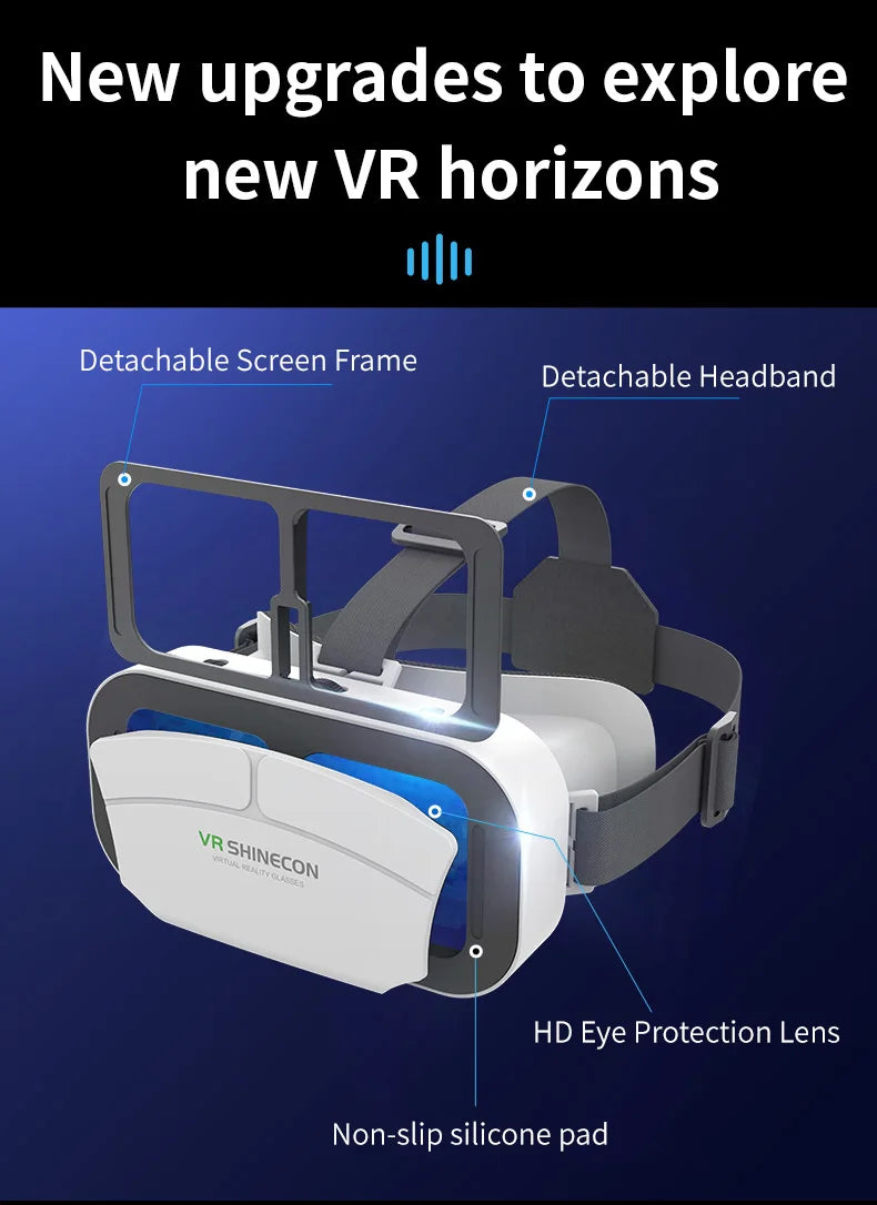 Virtual Reality VR Glasses Headset Viar Devices 3D Helmet Lenses Smart Goggles For Phone Smartphones Cell Viewer Mobile Game Set