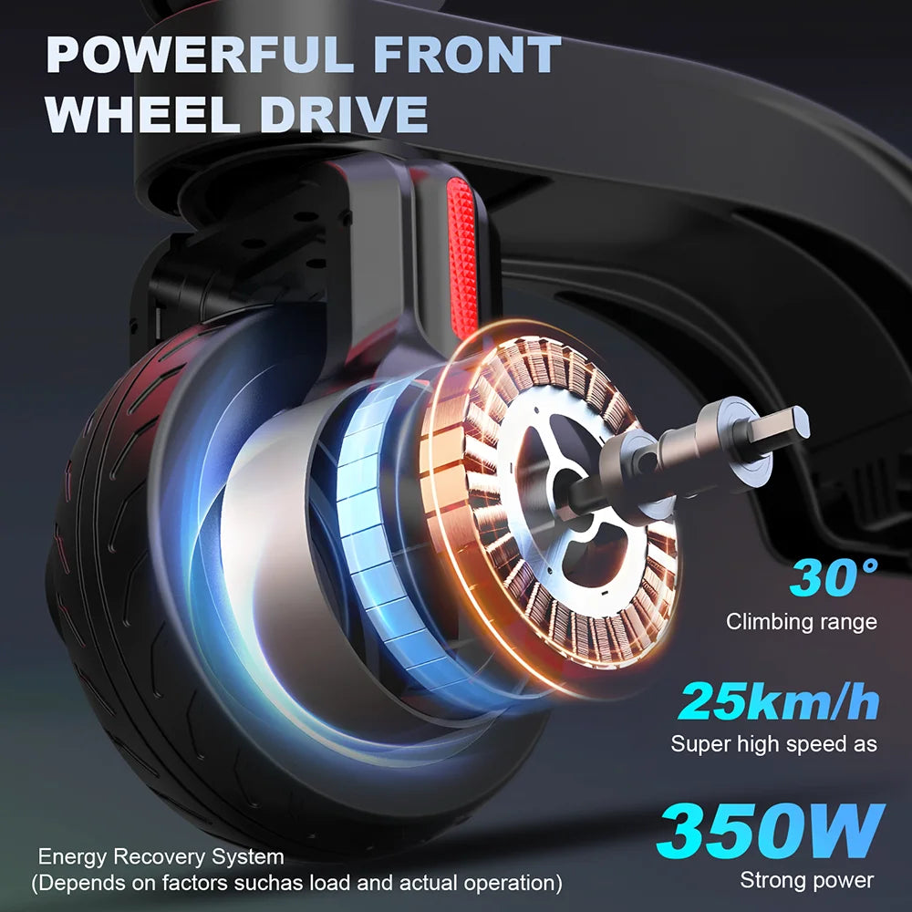 HX X6 EScooter 350W 25KM/H Foldable Electric Kick Scooter Adult Electric Scooter 7.5AH 36V EScooter For Adult Children E scooter