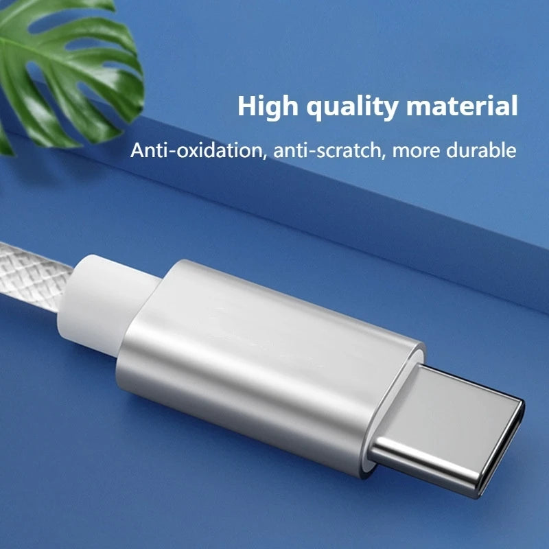USB-C to MagSafe 2 T-tip Braided Charging Cable for MacBook Air/Pro, Fast Magnetic Charger Cord Compatible with 45W 60W 85W