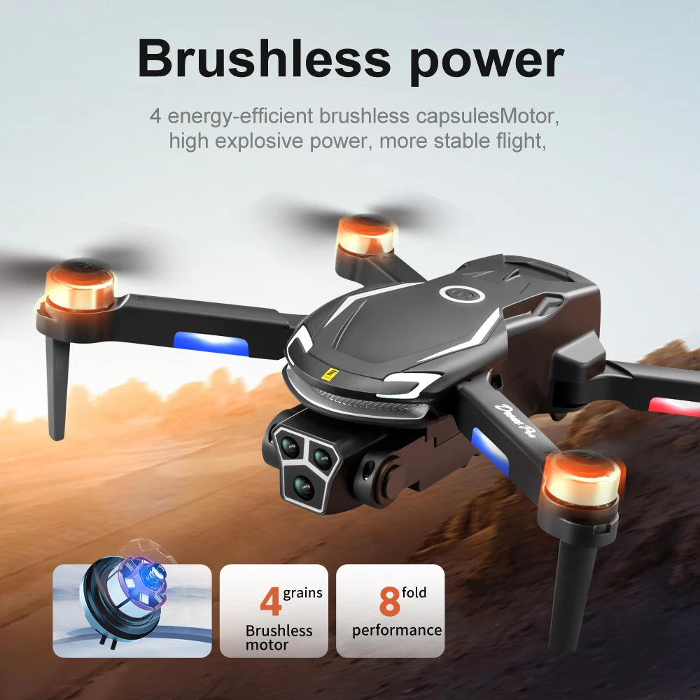 Original V888 4K Drone Three Camera HD Aerial Photography WIFI 5G Optical Localization Four-way Obstacle Avoidance New Dron