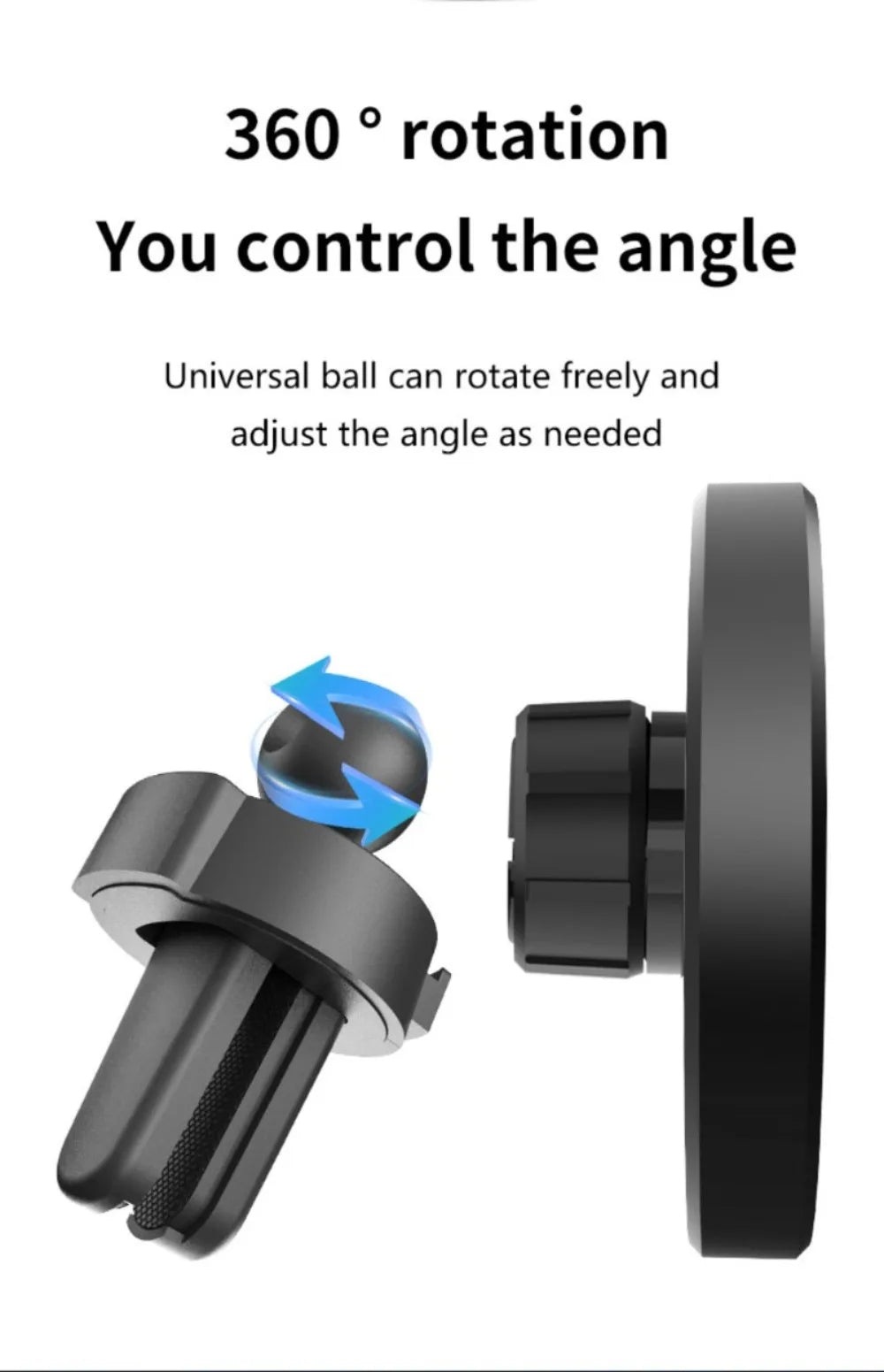 MagSafe Car Wireless Charger 30W - Air Vent Clip Phone Holder - Stable Grip For iPhone 13-17 Pro Max & Fast Charging Stand