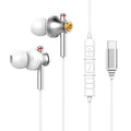 EARDECO 3.5mm/typec Gaming Earbud Wired Headphones In-ear Sport Music Wired Earphone Earbuds Bass with Mic Stereo Metal Running