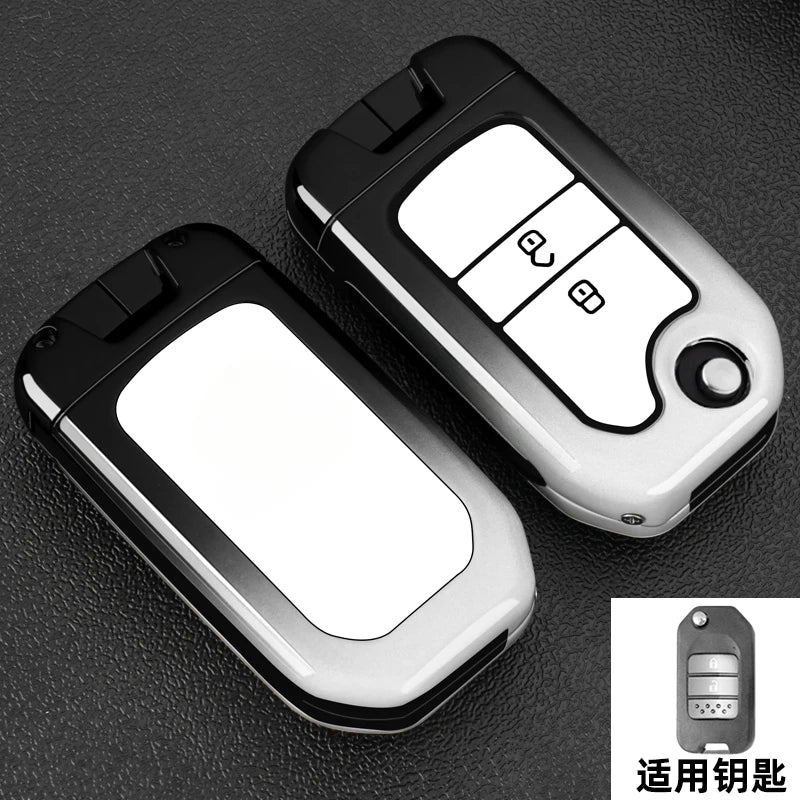 Car Key Fob Pocket Cover Case For Honda Civic CR-V HR-V Accord Jade Crider Odyssey 2015- 2018 Remote Protector Accessories