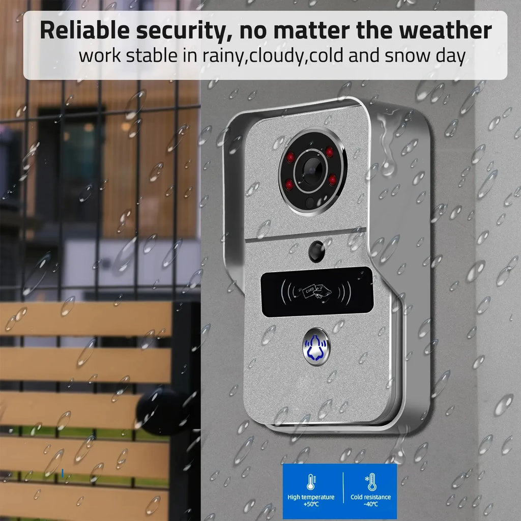Visual Video Doorbell 2.4G WiFi Tuya Smart Home Outdoor Wireless Intelligent Intercom Night Vision Camera Waterproof Ring Bell