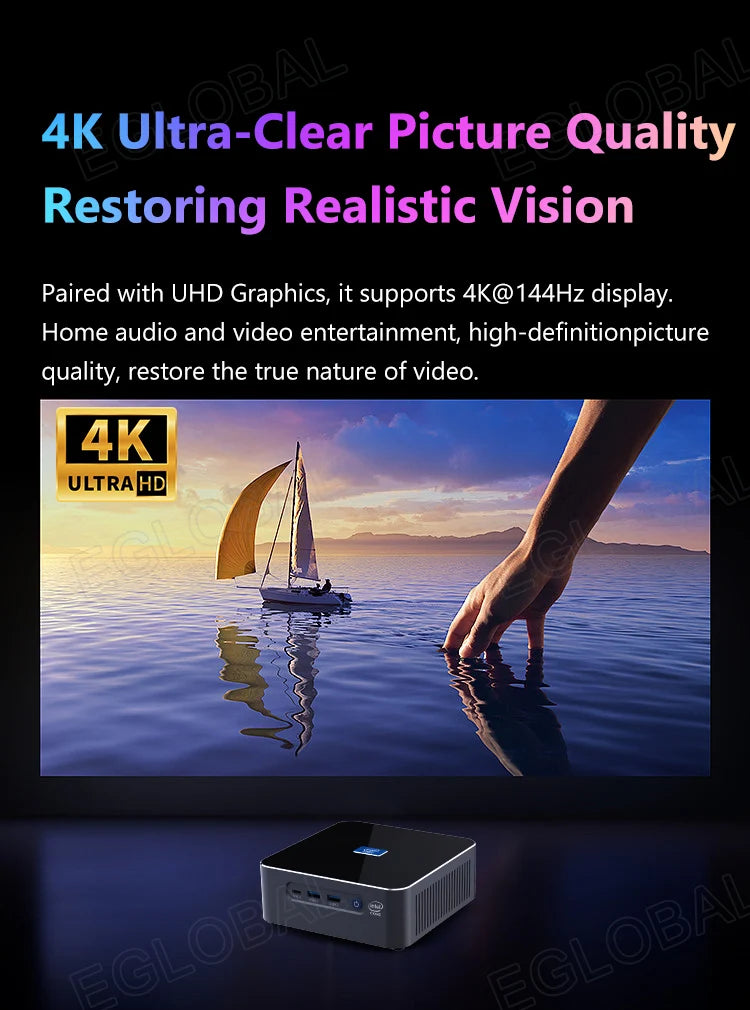 EGLOBAL Mini PC Gaming 13th Gen i9-13900H i7-13620H 32G DDR5 1TB NVMe Gaming Computer Windows11 Wifi6 Type-C Mini Computer Gamer