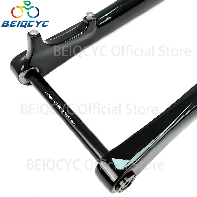 26ER Carbon FAT Bike Fork  Thru Axle 150*15MM Fat bike Snow 5.0 Tire Snow Fork Bicycle Front Fork Rigid