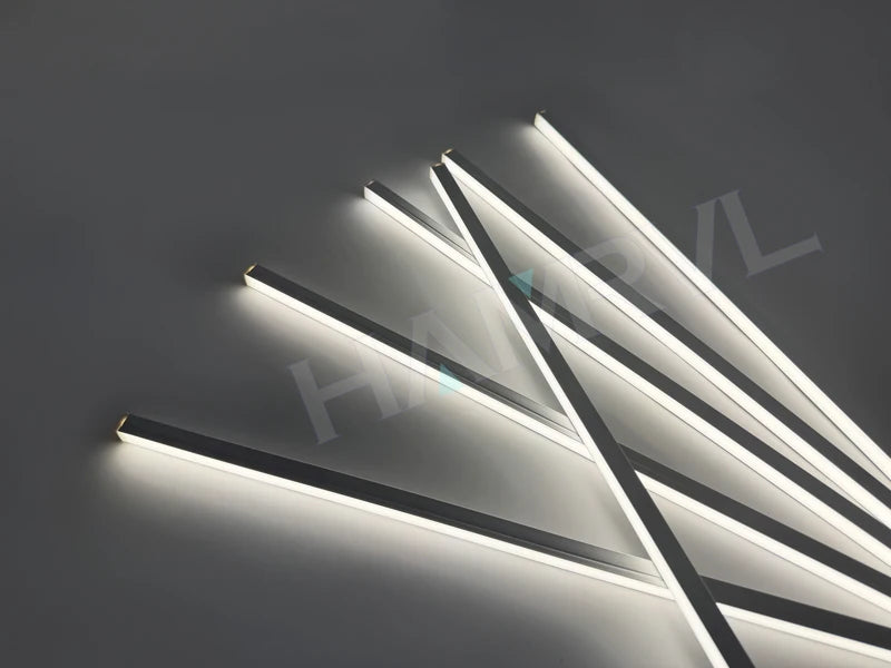 Touch Sensor LED for Wood Slat Wall Panels Decor No-drill Black/Silver Aluminum Bar Light Shelf Kitchen Wardrobe Closet Lighting