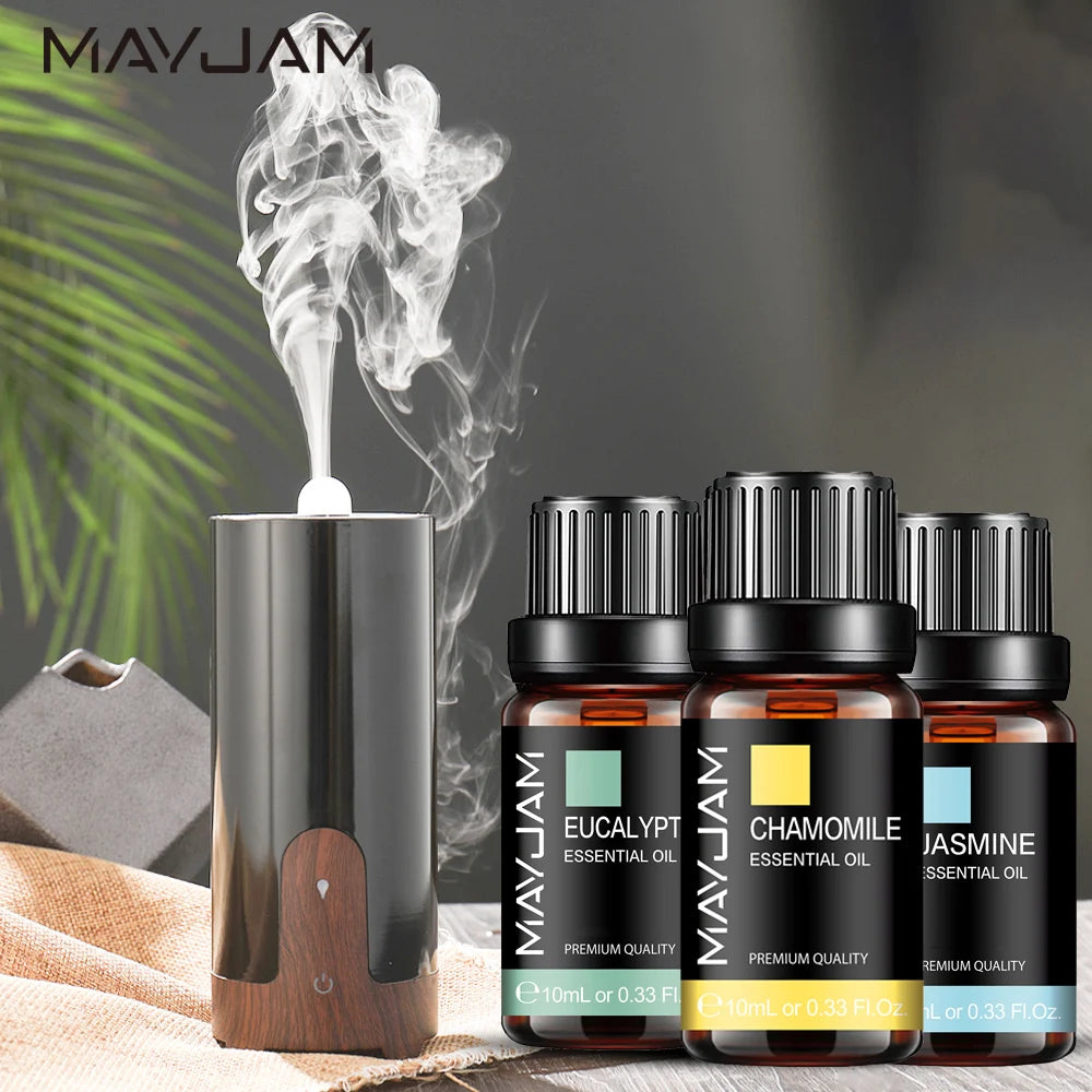 MAYJAM Chamomile Eucalyptus Jasmine Essential Oils For Humidifier Diffuser Rosemary Lemongrass Ginger Myrrh Thyme Scented Oils