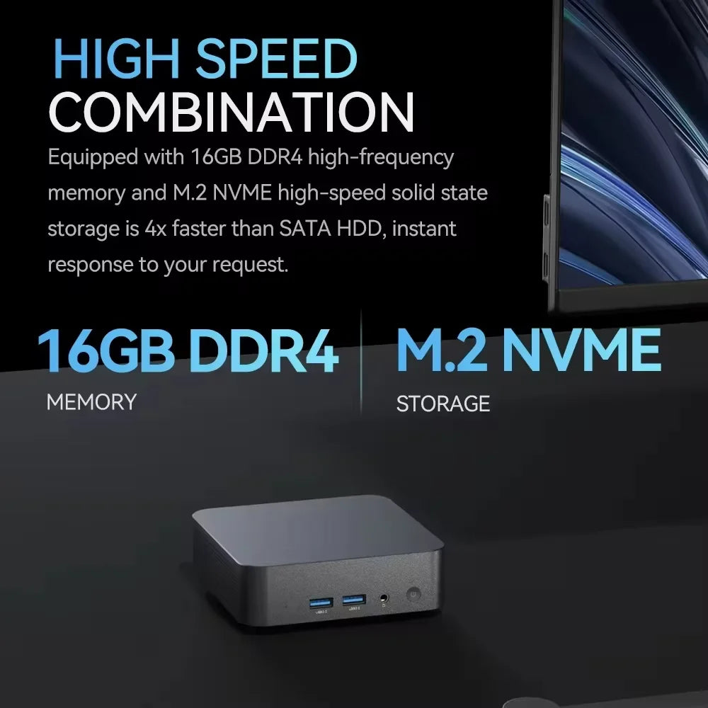 Portable MINI PC Core i9 9900U Windows 11 Pro DDR4 16GB SSD 1TB 2TB Computer Gamer Wifi 6 BT5.2 Office UHD Graphics Desktop PC