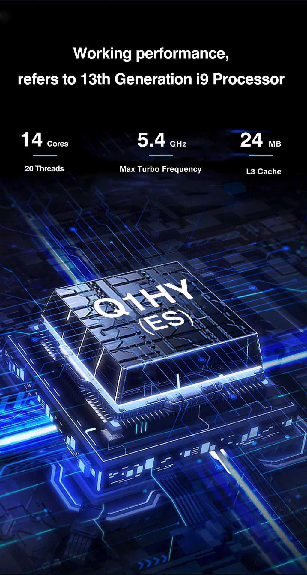 DIY Gaming Computer Motherboard with Onboard 13th Core CPU ES 0000(Refer to i9 13900H )14C20T DDR5 Desktops Mainboard G665