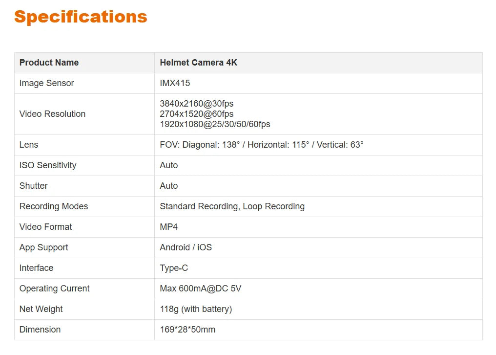 RunCam Helmet Camera 4K / Helmet Camera2  Face Mask Recorder Airsoft Recording Long Battery Life 1920*1080 60fps