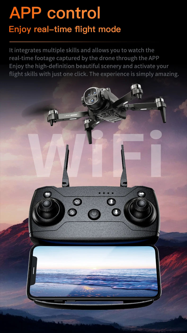 H21 Drone 8K HD Dual Camera Brushless Motor WIFI GPS Professional HD Aerial Photography Remote Control Aircraft Quadcopters Toys