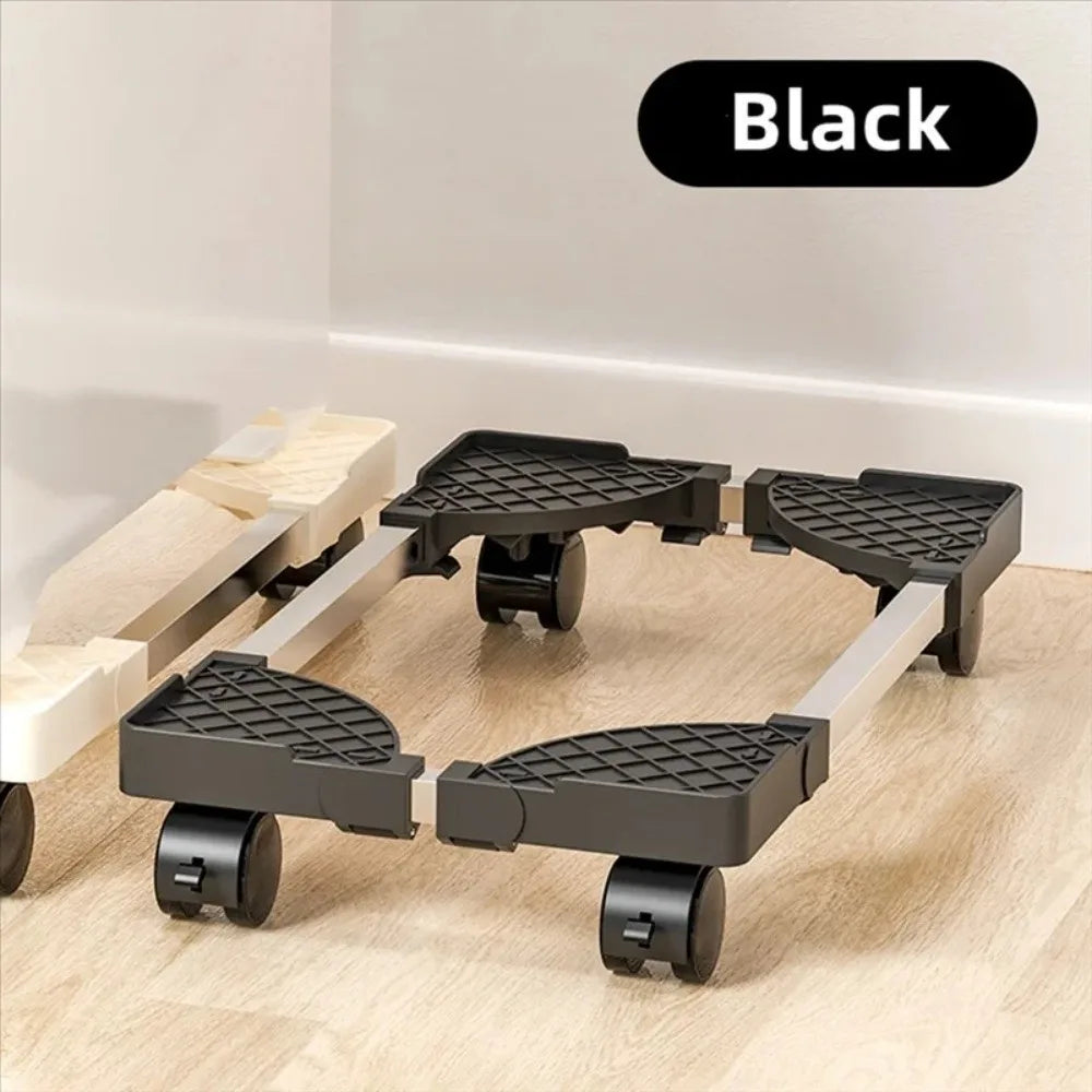 Desktop Stand Adjustable Mobile CPU Stand Scalable Stable CPU Stand with Universal Wheels Computer Mainframe Rack Office