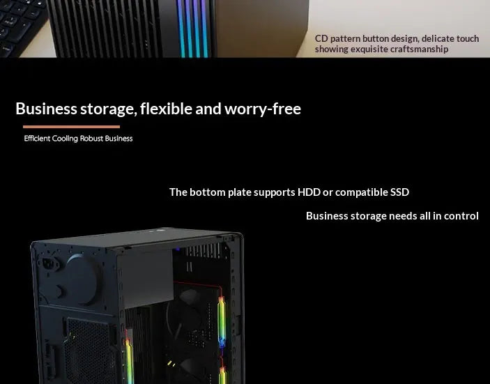 WJCOOLMAN Craftsman Series Home-type Desktop computer with small chassis Supports M-ATX motherboard