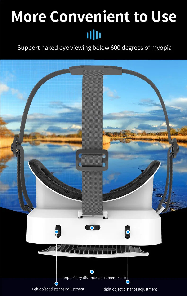 Virtual Reality VR Glasses Headset Viar Devices 3D Helmet Lenses Smart Goggles For Phone Smartphones Cell Viewer Mobile Game Set