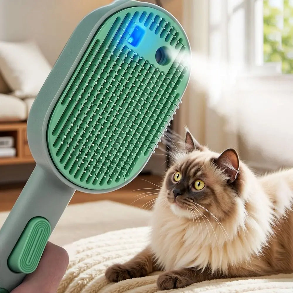 Pet Grooming Tool USB Charging Pet Spray Hair Comb Portable Professional Pet Steam Brush Efficiently Cat Spray Brush Bathing